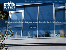 Tablet Screenshot of hotel-lutter.com